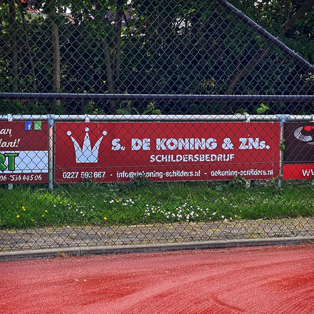 Sponsorbord tennisclub Hippo