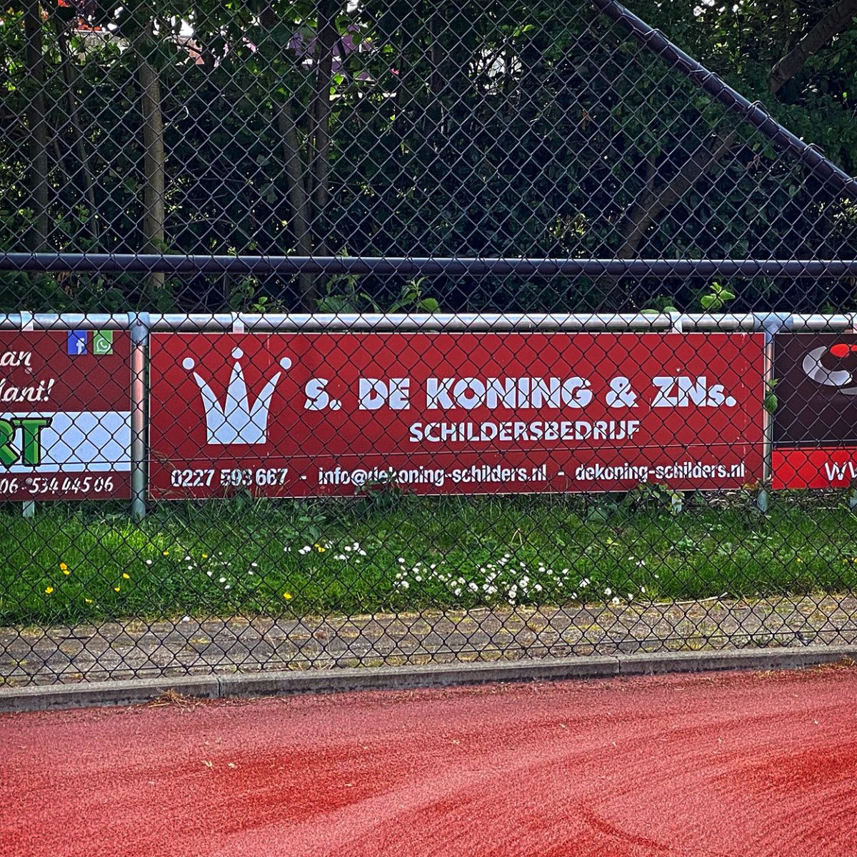 Sponsorbord tennisclub Hippo